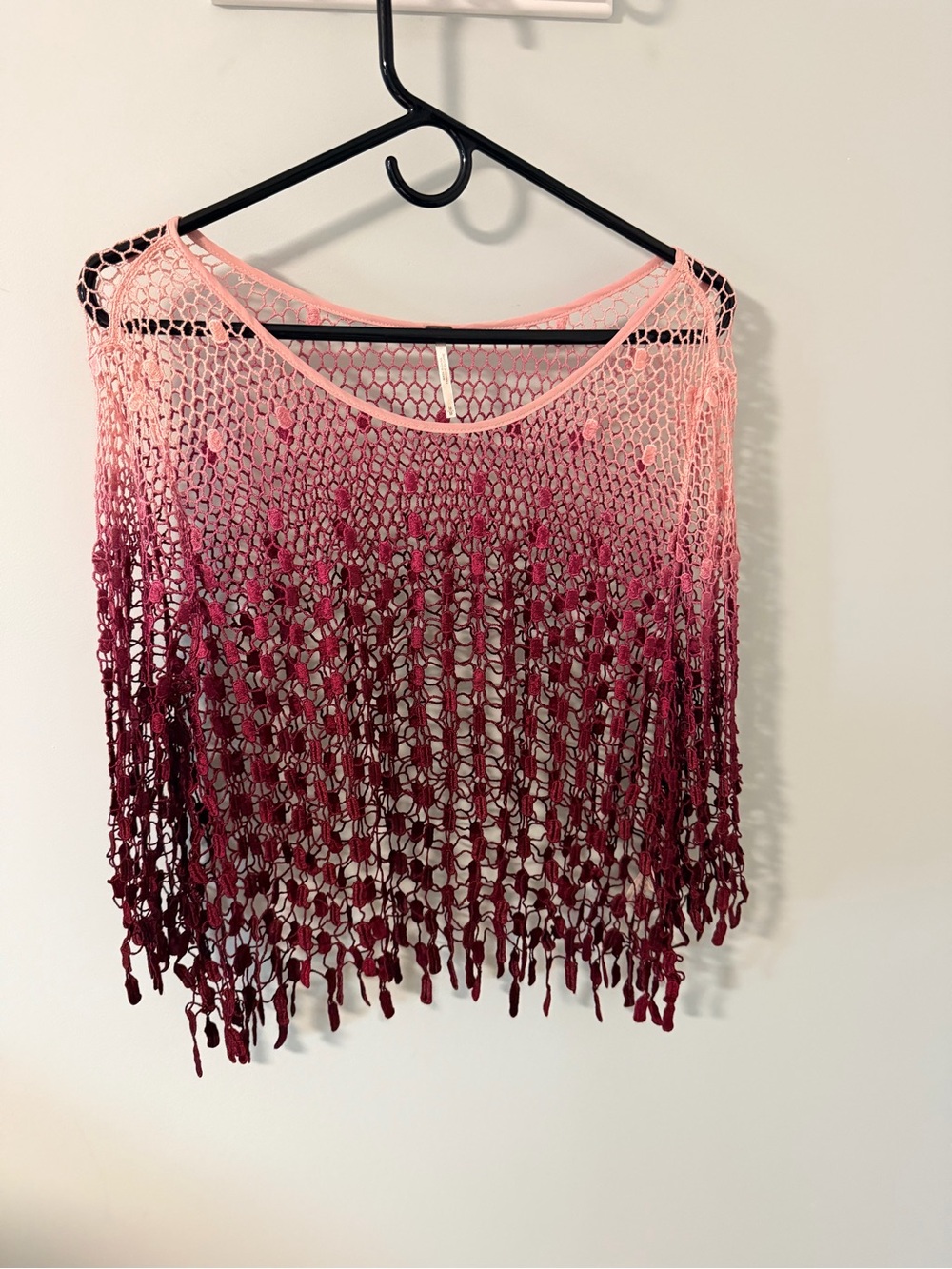 Free People ombré crochet top size Medium